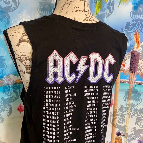 🍀 NWT! AC⚡️DC Highway To Hell 1979 Tour Tank! - Picture 5 of 13